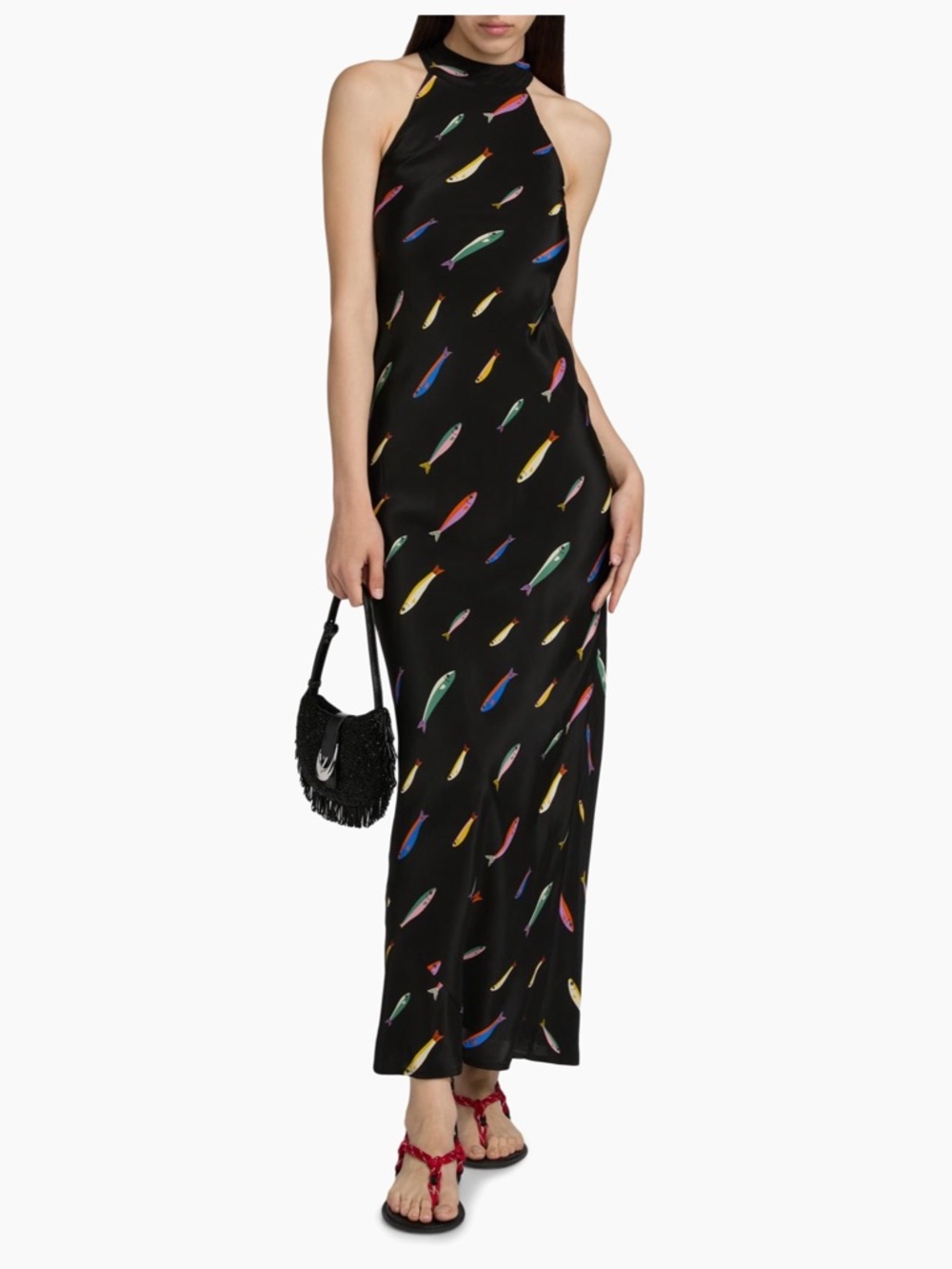 Staud Winnie silk maxi dress size 0